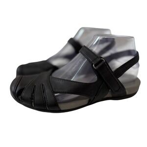 Baretraps Alicity Black Closed Toe Strappy Comfort Sandals WRS17-12408-013-70 7W